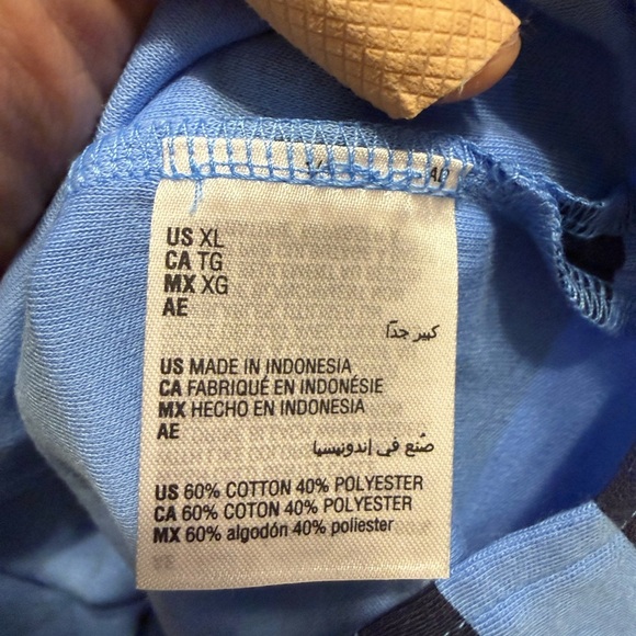 Style & Co. Long Sleeve Striped Button Trim Knit Top Tee Bashful Blue NWT XL - Picture 13 of 14